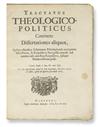 SPINOZA, BARUCH. Tractatus theologico-politicus. 1670